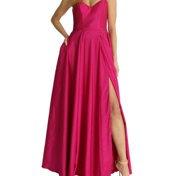 Rene Ruiz Collection Taffeta A-Line Gown - Picture 2 of 3